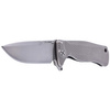 LionSteel Grey Titanium Folding Knife, Satin Sleipner by Molletta (SR22 G)