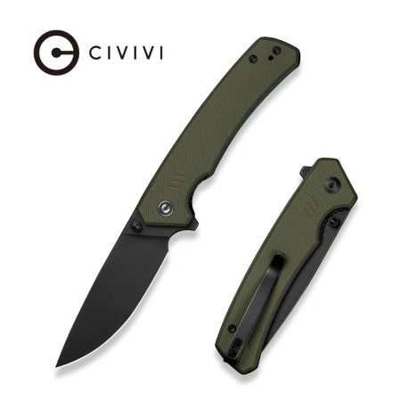 CIVIVI Merit Knife OD Green G10, Black Stonewashed 14C28N (C24012-2)