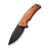 Civivi Regulatron Guibourtia Wood Folding Knife, Black Stonewashed Nitro-V (C23006-3)