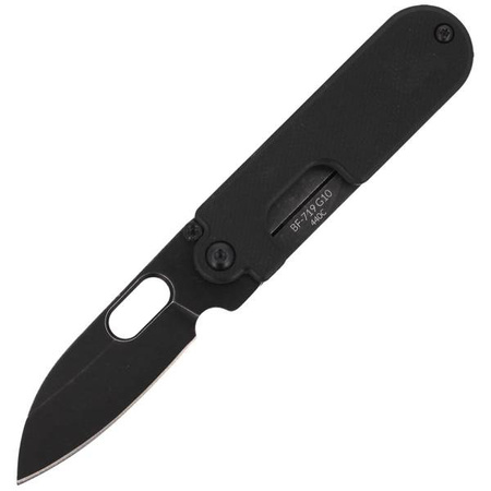 BlackFox Bean Gen2 Full Black Stone Washed Black G10 Folding Knife (BF-719G10)