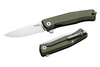 LionSteel Myto Green Aluminum Folding Knife, Stonewashed (MT01A GS)