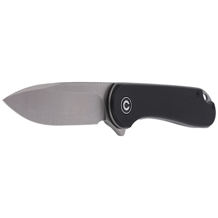 CIVIVI Elementum Flipper Black G10 knife, Satin Finish (C907A)