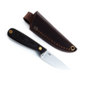 Brisa Necker 70 F knife - Black Micarta - Leather scabbard