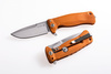 LionSteel SR22A Aluminum Orange, Satin Blade Folding Knife (SR22A OS)