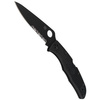 Spyderco Endura 4 FRN Black/Black Blade Combination Folding Knife (C10PSBBK)