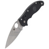 Spyderco Manix 2 Black Lightweight Plain Folding Knife - C101PBK2