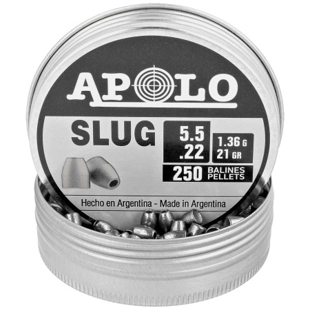 Apolo Slug 21 5.5 mm shot, 250 rounds. 1.36g/21.0gr (19300)