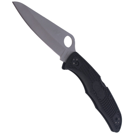 Spyderco Pacific Salt 2 Black FRN Plain Folding Knife (C91PBK2)