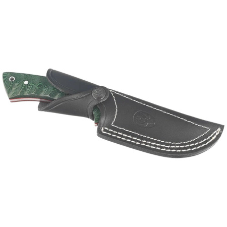 Muela Rhino Green Canvas Micarta, Satin X50CrMoV15 (RHINO-10G) knife