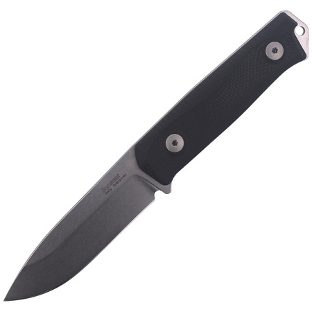 LionSteel Bushcraft Black G10 / Stone Washed knife (B41 GBK)