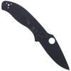 Spyderco Tenacious FRN Black Blade Plain Folding Knife (C122PBBK)