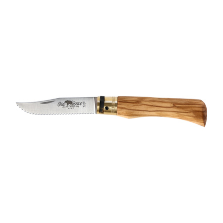 Old Bear Antonini Classical Wavy 210 mm knife - olive