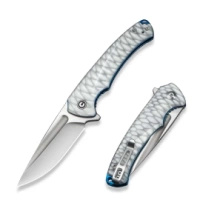 Civivi Voidflare Folding Knife Greyish White Resin, Satin 14C28N (C24040-2)