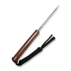 CIVIVI Gander Guibourtia Wood knife, Satin 14C28N by Matt Gentry (C24058B-3)