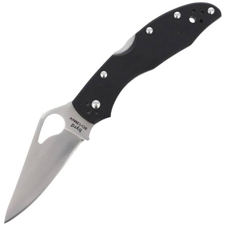 Spyderco Byrd Meadowlark 2 G-10 Black Plain Folding Knife (BY04GP2)