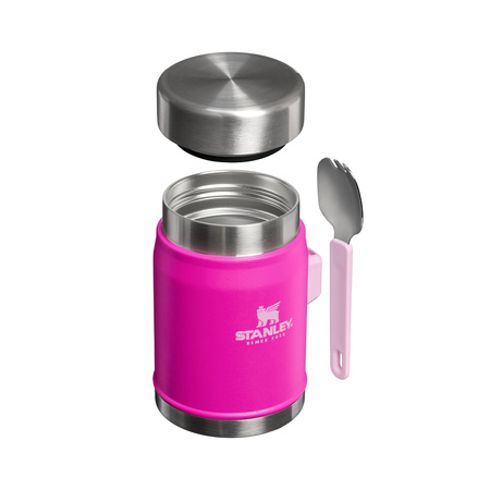 Stanley CLASSIC 0.4 L Lunch Thermos with Cutlery Violet Blossom