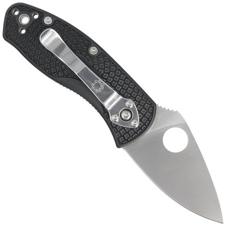 Spyderco Ambitious Black FRN Folding Knife, Plain (C148PBK)