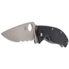 Spyderco Tenacious G-10 Black Combination Folding Knife (C122GPS)