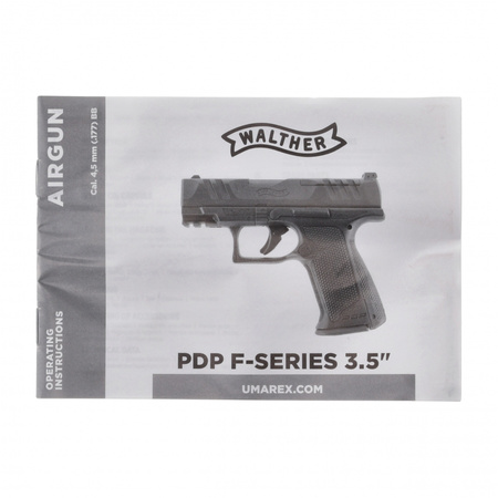 Walther - PDP F-series replica pistol 3.5" 6 mm BB CO2 < 2 j