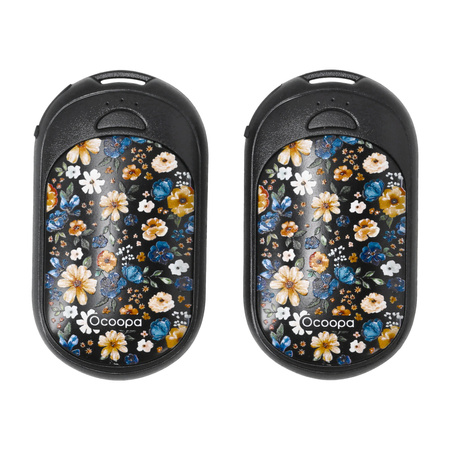 Ocoopa - UT3 Lite electronic hand warmer black with flowers