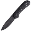 CIVIVI Elementum Flipper Knife Shredded Carbon Fiber / Silvery Shred, Black Damascus (C907C-DS2)