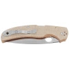 Spyderco Native Chief Brown Canvas Micarta Folding Knife, Satin CPM Cru-Wear by Sal Glesser (C244MPCW)