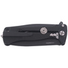 LionSteel SR Flipper Aluminum Black / Black Blade Folding Knife (SR22A BB)