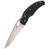 Spyderco Opus Black G-10 Plain Folding Knife - C218GP