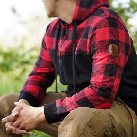 Outdoor Lumbershell Jacket - Black/Red