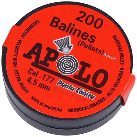 Apolo - Conic 4.5 mm shotgun shell, 200 rounds. 0.46g/7.1gr (10005)