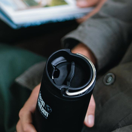 TKWide VI Cafe Cap Klean Kanteen 355ml Black thermal mug