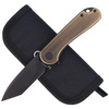 CIVIVI Elementum Flipper Knife Black Brass, Black Stonewashed (C907T-A)