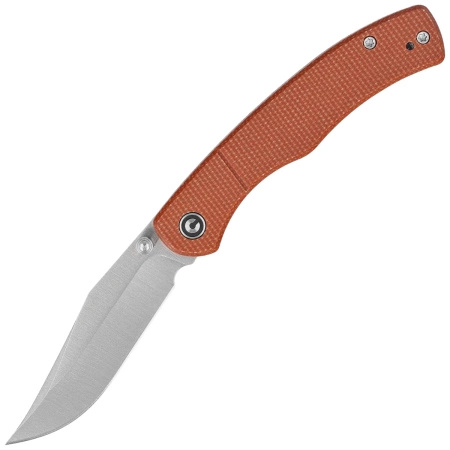 Civivi Clingman Brown Canvas Micarta Folding Knife, Black Stonewashed Nitro-V by Taylor Martin Best Damn EDC (C23065-3)