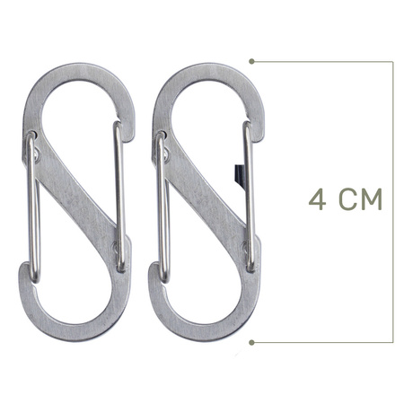 Nite Ize Carabiner - S-Biner #1 - 2 Pack- Black