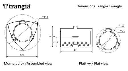 Trangia - Triangle - Stove Stand Cover for spirit burner