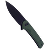 CIVIVI Conspirator Green Micarta Knife, Black Stonewashed (C21006-2)