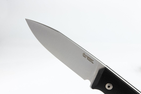 LionSteel Bushcraft G10 Black / Satin Blade knife (B35 GBK)