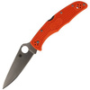 Spyderco Endura 4 FRN Orange Flat Ground Plain Folding Knife (C10FPOR)