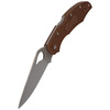 Spyderco Byrd Cara Cara 2 FRN Brown Plain Folding Knife - BY03PBN2