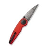 Civivi Starflare Red Aluminum Folding Knife, Damascus (C23052-DS1)