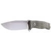 LionSteel Micarta Green Canvas, Satin Blade Sleipner Knife (M5 CVG)