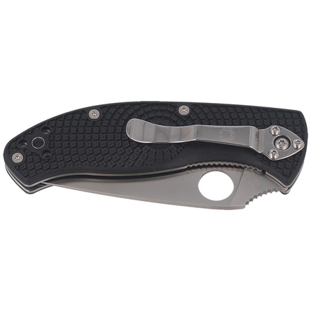 Spyderco Tenacious FRN Black Plain Folding Knife (C122PBK)