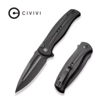 Civivi Incindie Black G10 Folding Knife, Black Stonewashed (C23053-1)
