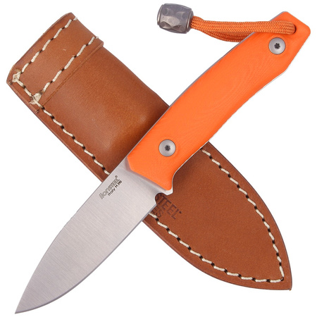 LionSteel Bushcraft Orange G10 knife, Satin Blade (M1 GOR)