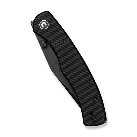 Civivi Clingman Black G10, Black Stonewashed Nitro-V Folding Knife by Taylor Martin Best Damn EDC (C23065-1)