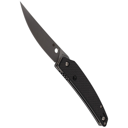 Spyderco Ikuchi Carbon Fiber Plain Folding Knife (C242CFP)