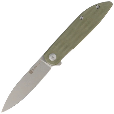 Sencut Bocll II OD Green G10, Gray Stonewashed D2 Folding Knife by Brad Zinker (S22019-4)