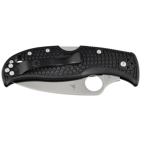 Spyderco Leaf Jumper Black FRN Folding Knife, Satin VG-10 (C262PBK)