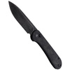 CIVIVI Button Lock Elementum Marble Carbon Fiber Black, Black Damascus knife (C2103DS-3)