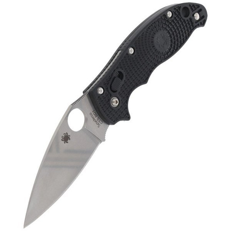 Spyderco Manix 2 Black Lightweight Plain Folding Knife - C101PBK2